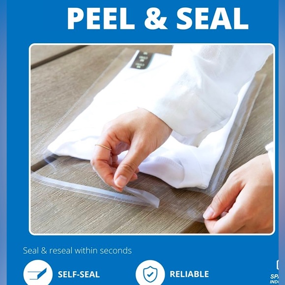 9" X 12” Clear Resealable Cello Poly Bags 200 Count - Picture 3 of 4